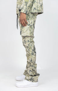 SAGE CAMO NYLON CARGO PANTS