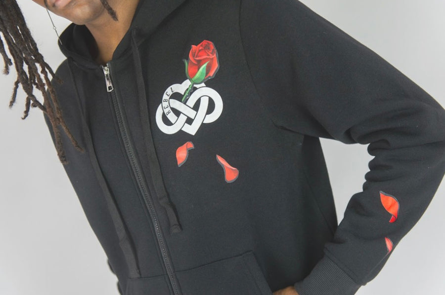 INFINITE AMOUR FULLZIP HOODIE ( black )