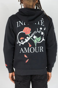 INFINITE AMOUR FULLZIP HOODIE ( black )