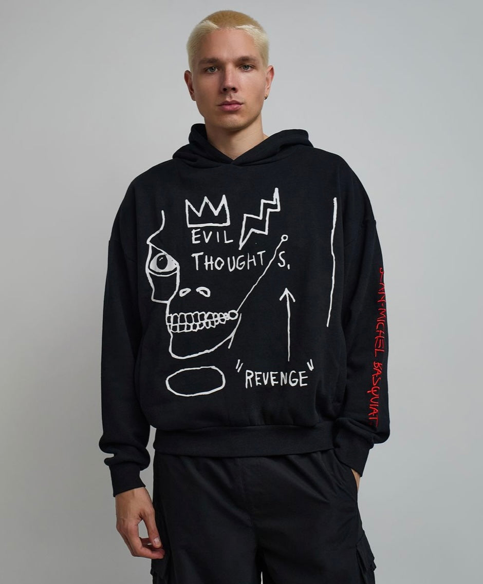 Basquiat Evil Thoughts Hoodie