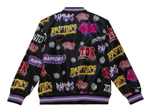 NBA SLAP STICKER REVERSIBLE JACKET RAPTORS