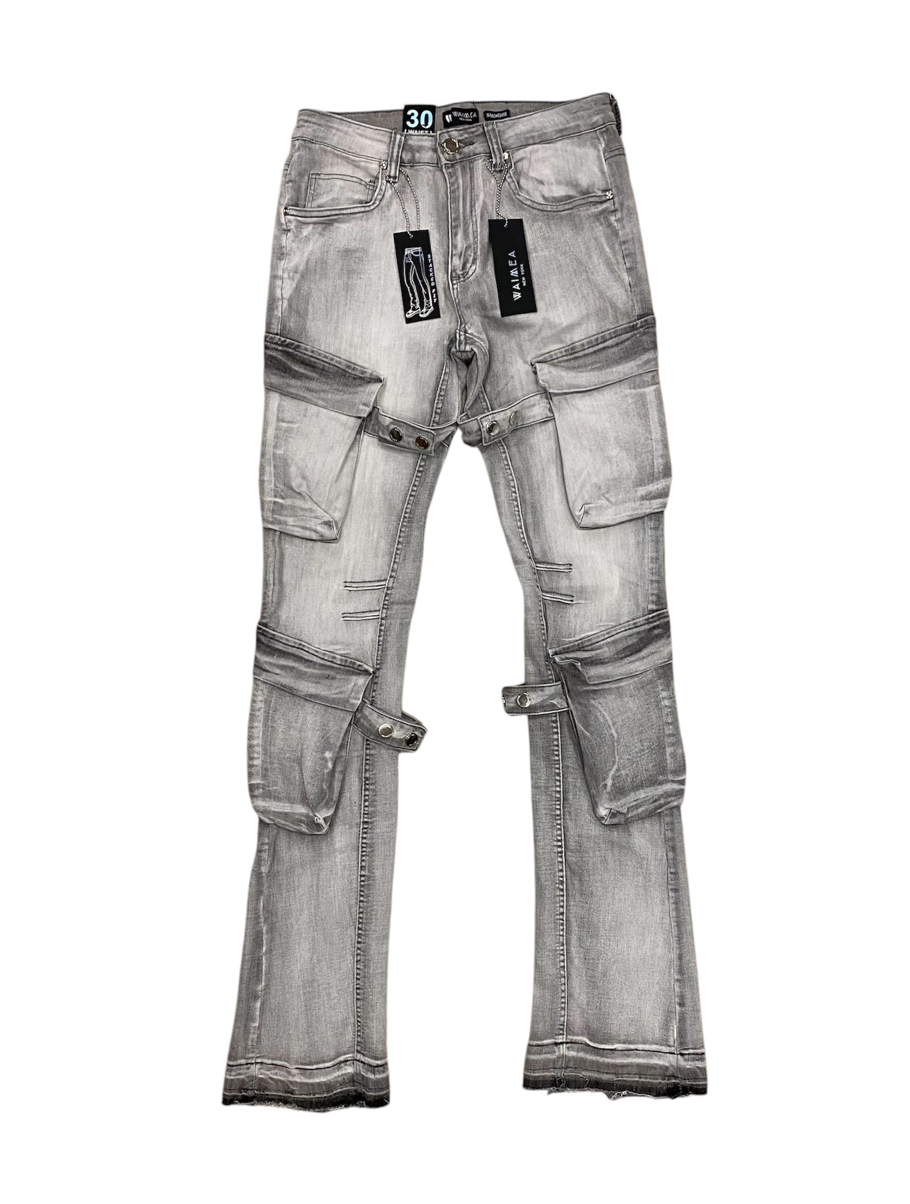 Stacked cargo pants