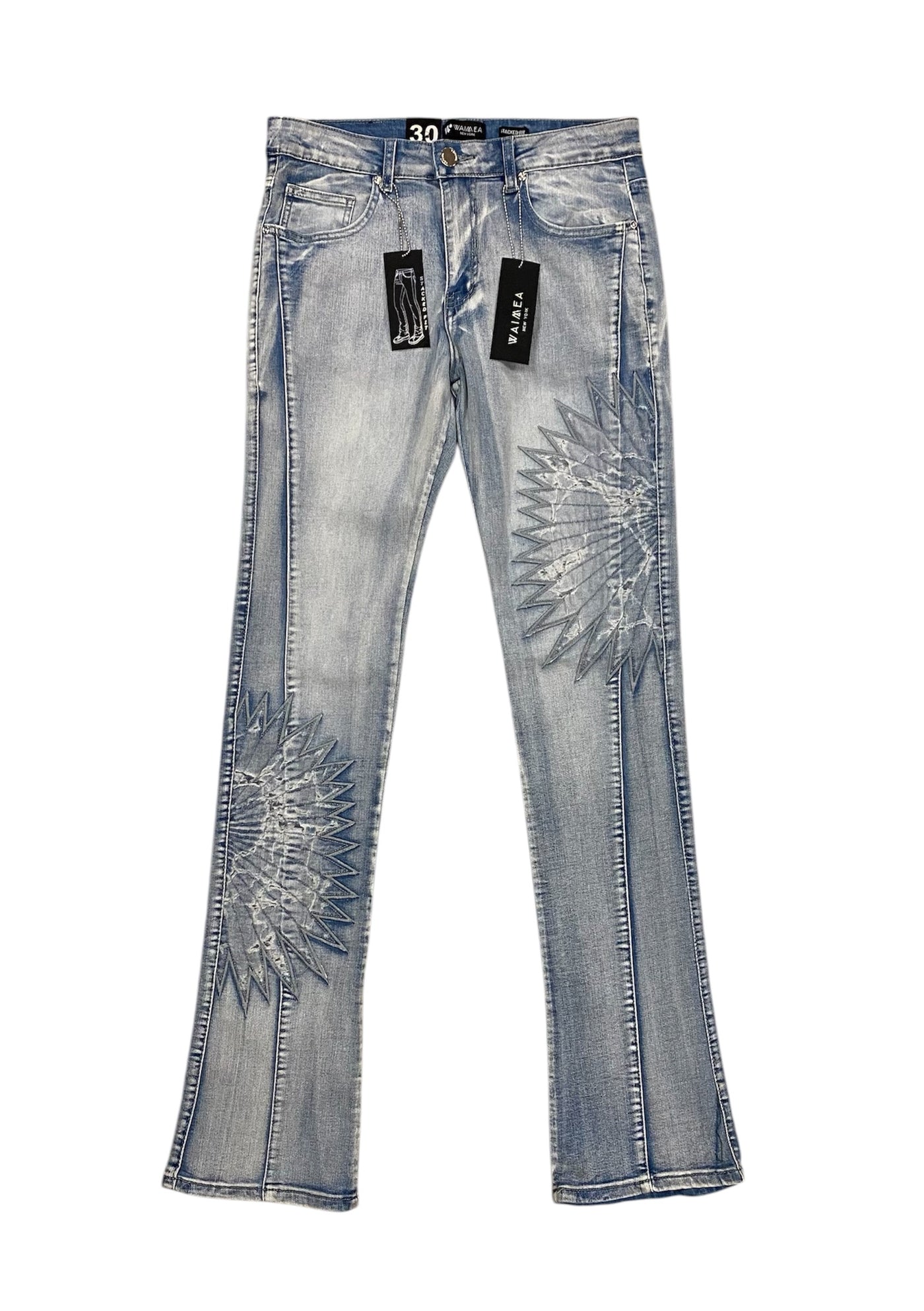 Sun map stacked jeans
