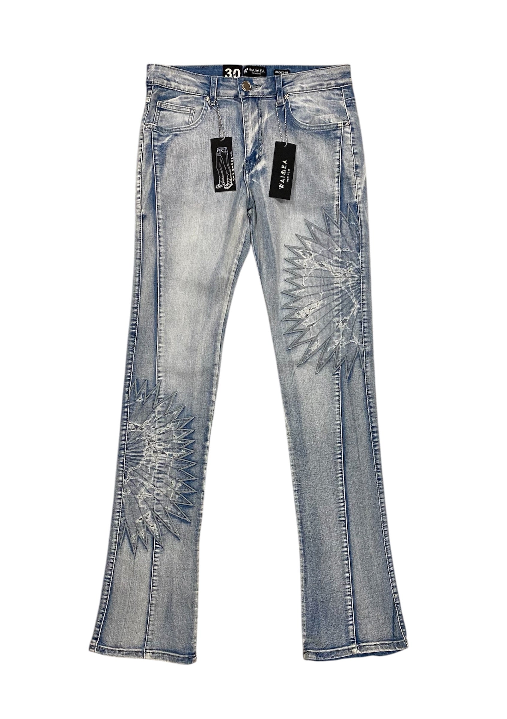 Sun map stacked jeans
