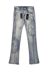 Sun map stacked jeans