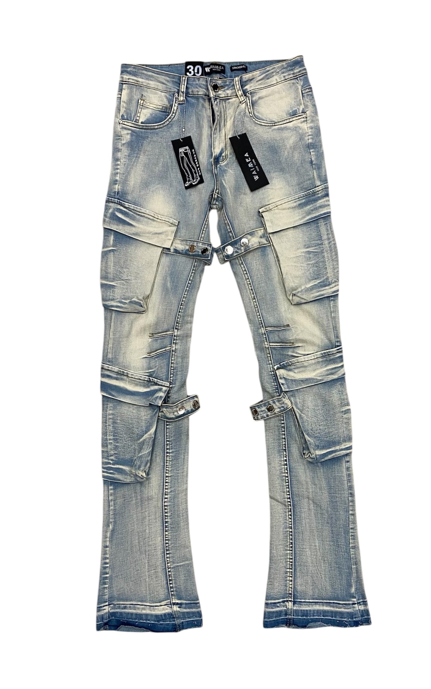 Stacked cargo pants upstairs