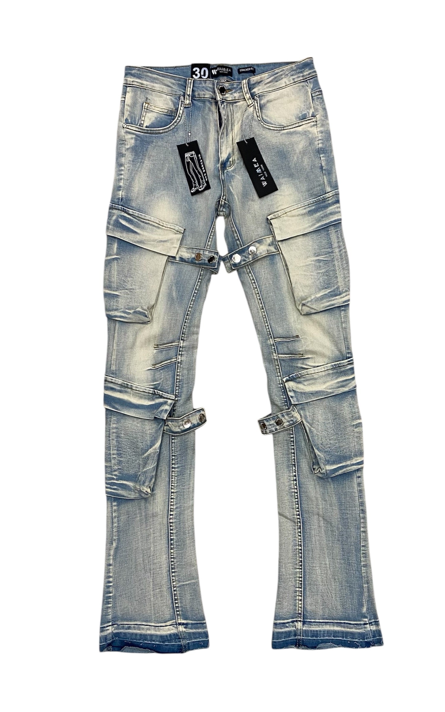 Stacked cargo pants