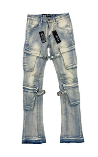 Stacked cargo pants