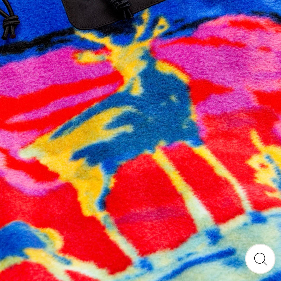Tree Division All Over Print Polar Fleece Half Zip Jacket