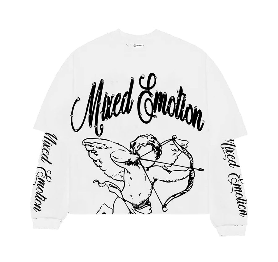 White "Blur" Thermal Long Sleeve