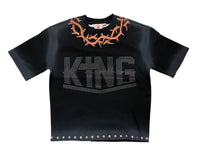 King cropped shirt Black