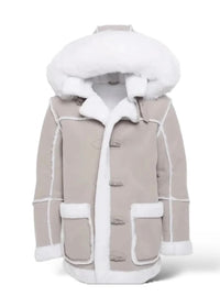 Jordan Craig Shearling Coat (Stone)