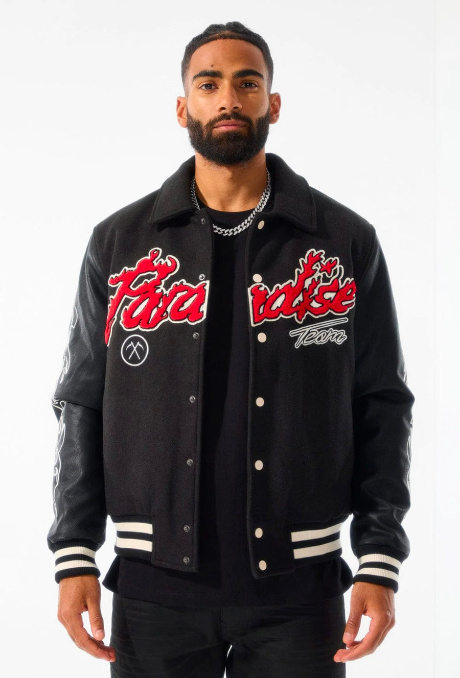 PARADISE TOUR VARSITY JACKET (BLACK