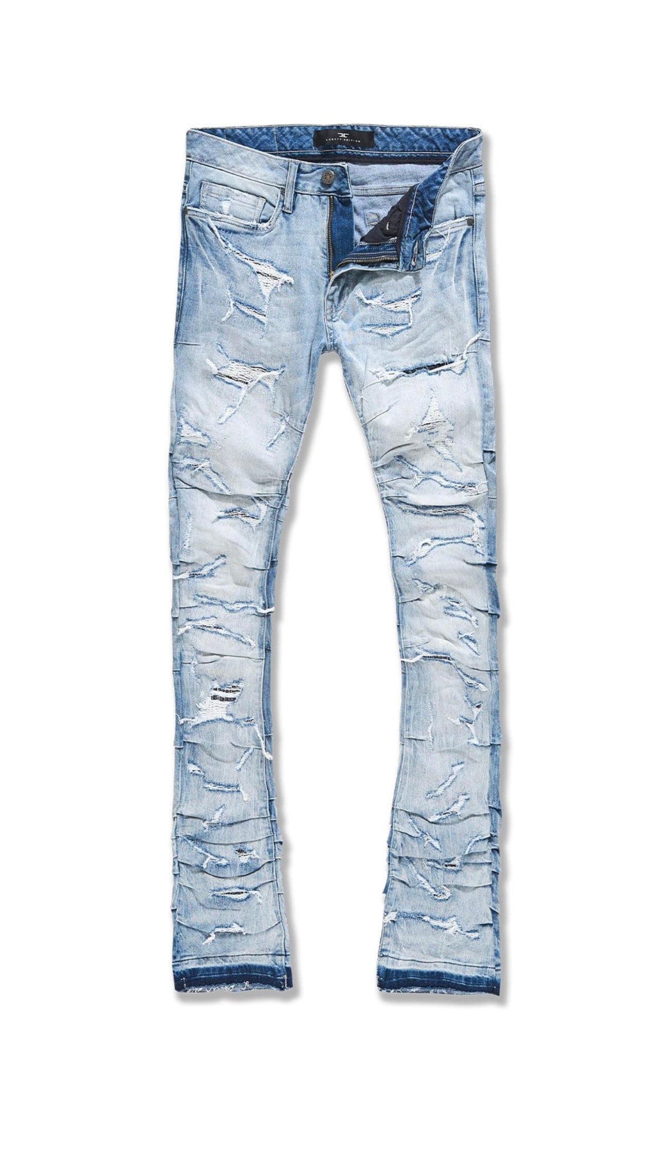 MARTIN STACKED - RIPPLE EFFECT DENIM