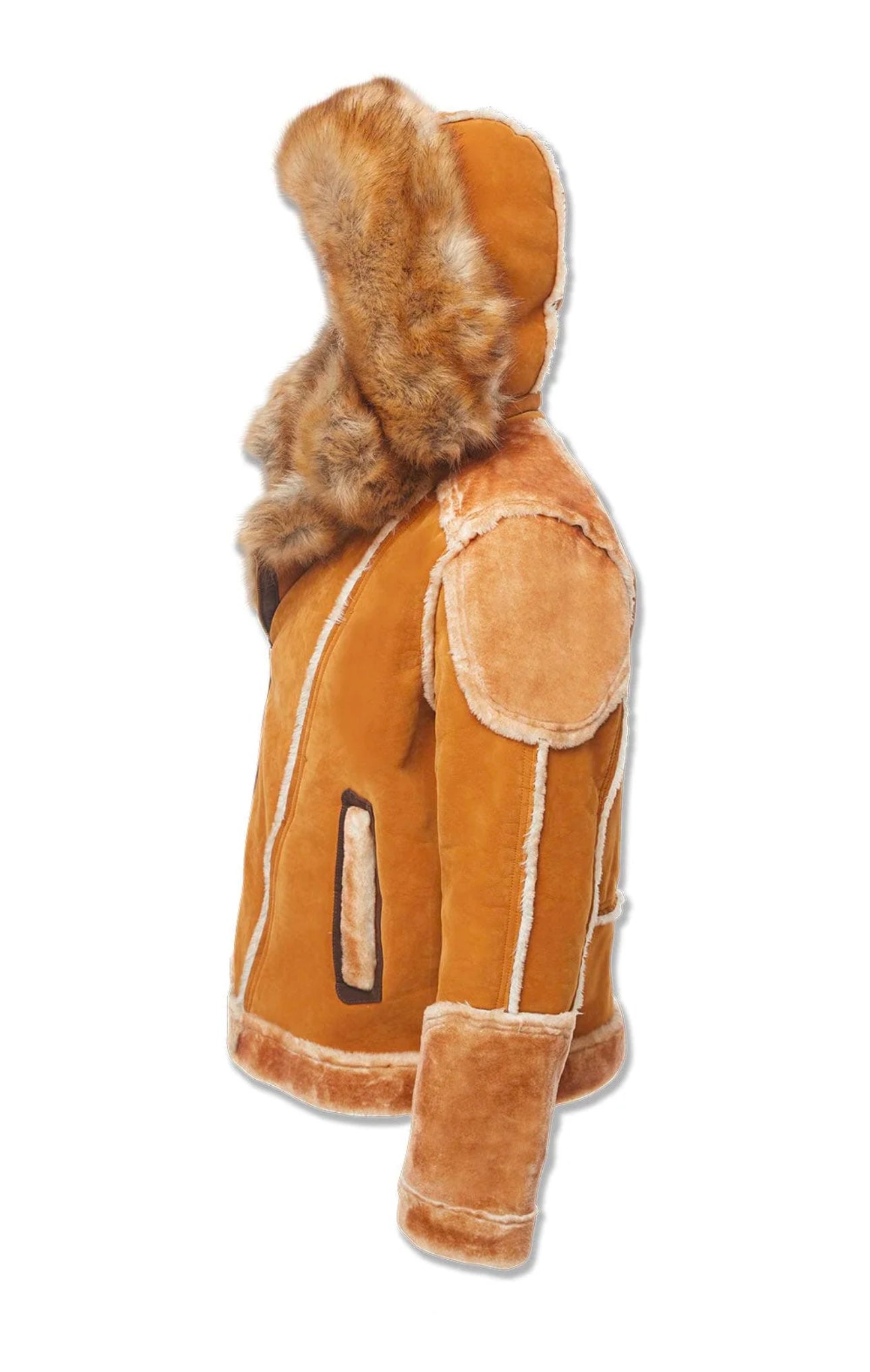 EL JEFE SHEARLING MOTO JACKET (COGNAC)