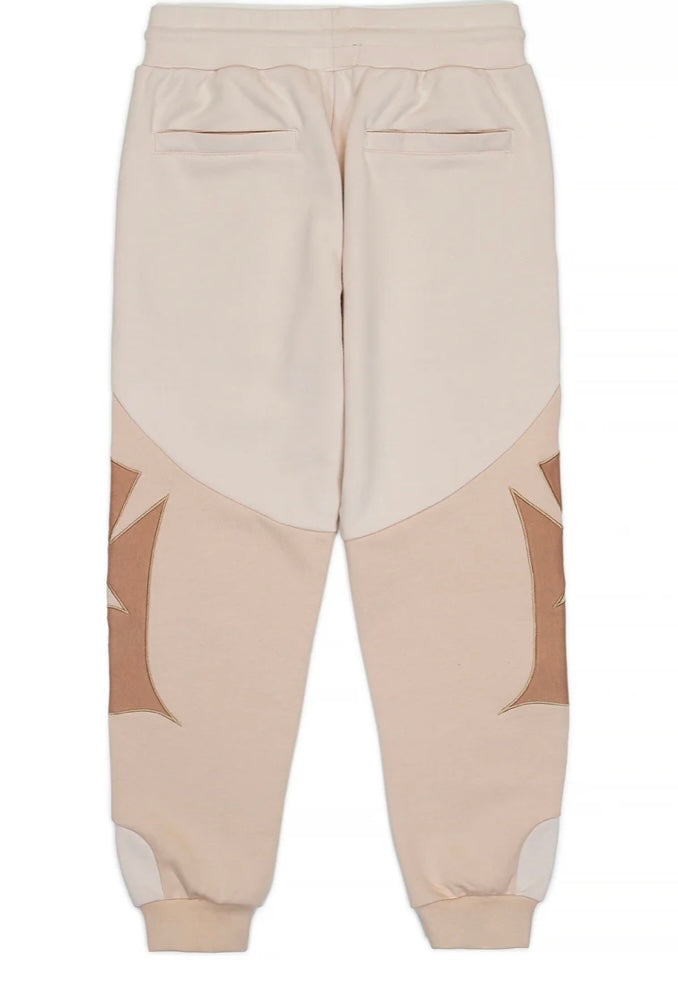 Mont Blanc Fleece Sweatpant With Contrast Panel And Applique Artwork