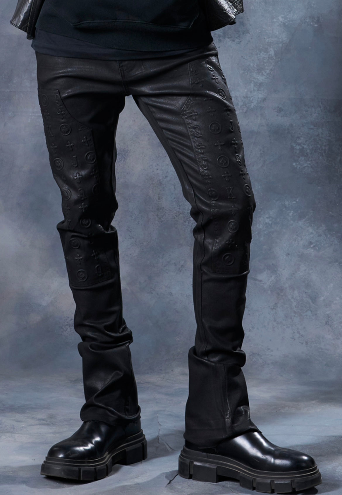 Stacked Fit Black Jeans