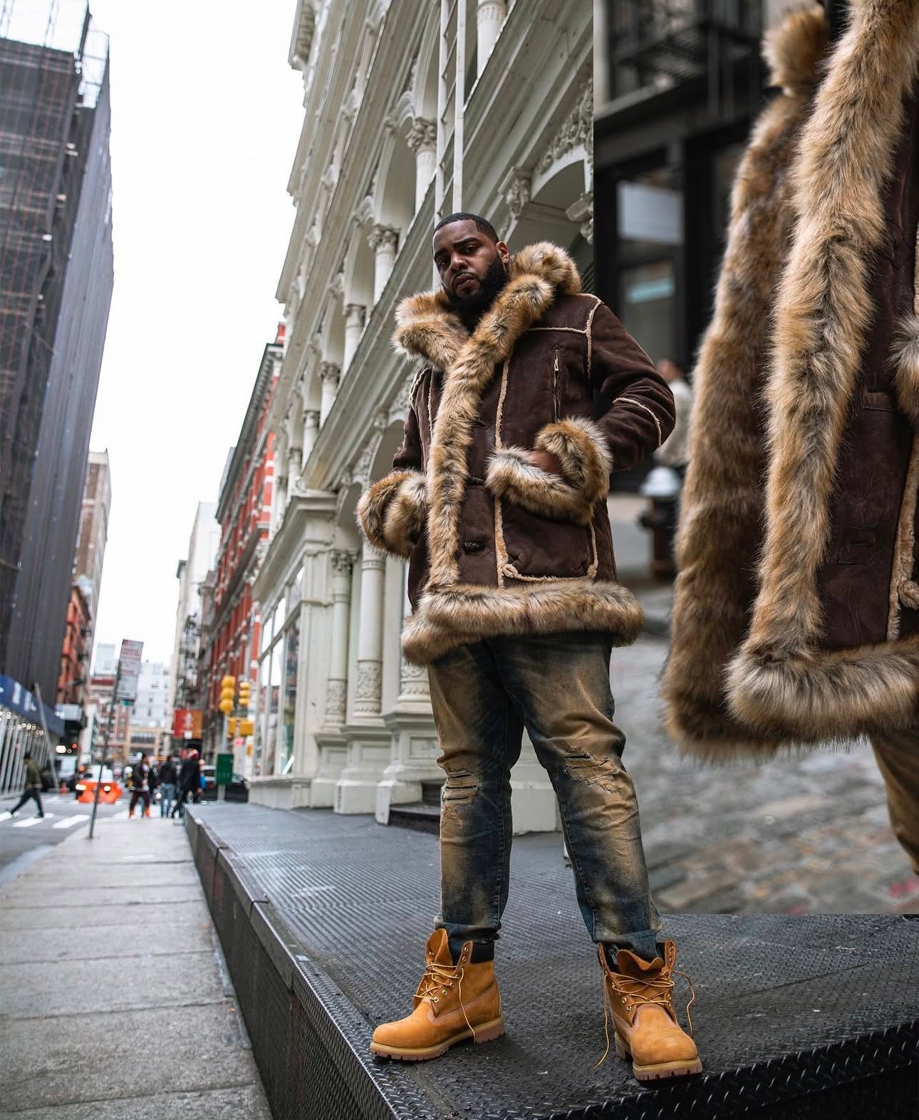 Jordan Craig Aspen Shearling Jacket (BROWN)