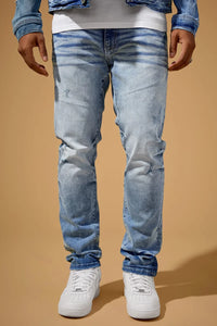 Straight Fit - Foundry Denim - Collins Collection  RIVER BLUE JC2385