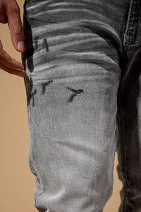 Straight Fit - Foundry Denim - Collins Collection SMOKED GREY JC2385