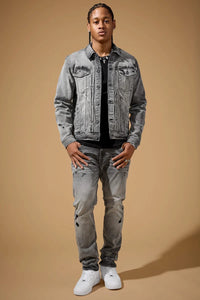 Straight Fit - Foundry Denim - Collins Collection SMOKED GREY JC2385