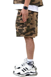 KILO Fine Ripstop Twill Wide bottom opening short pants.