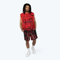 Dystopia Graphic Muscle Tank - True Red