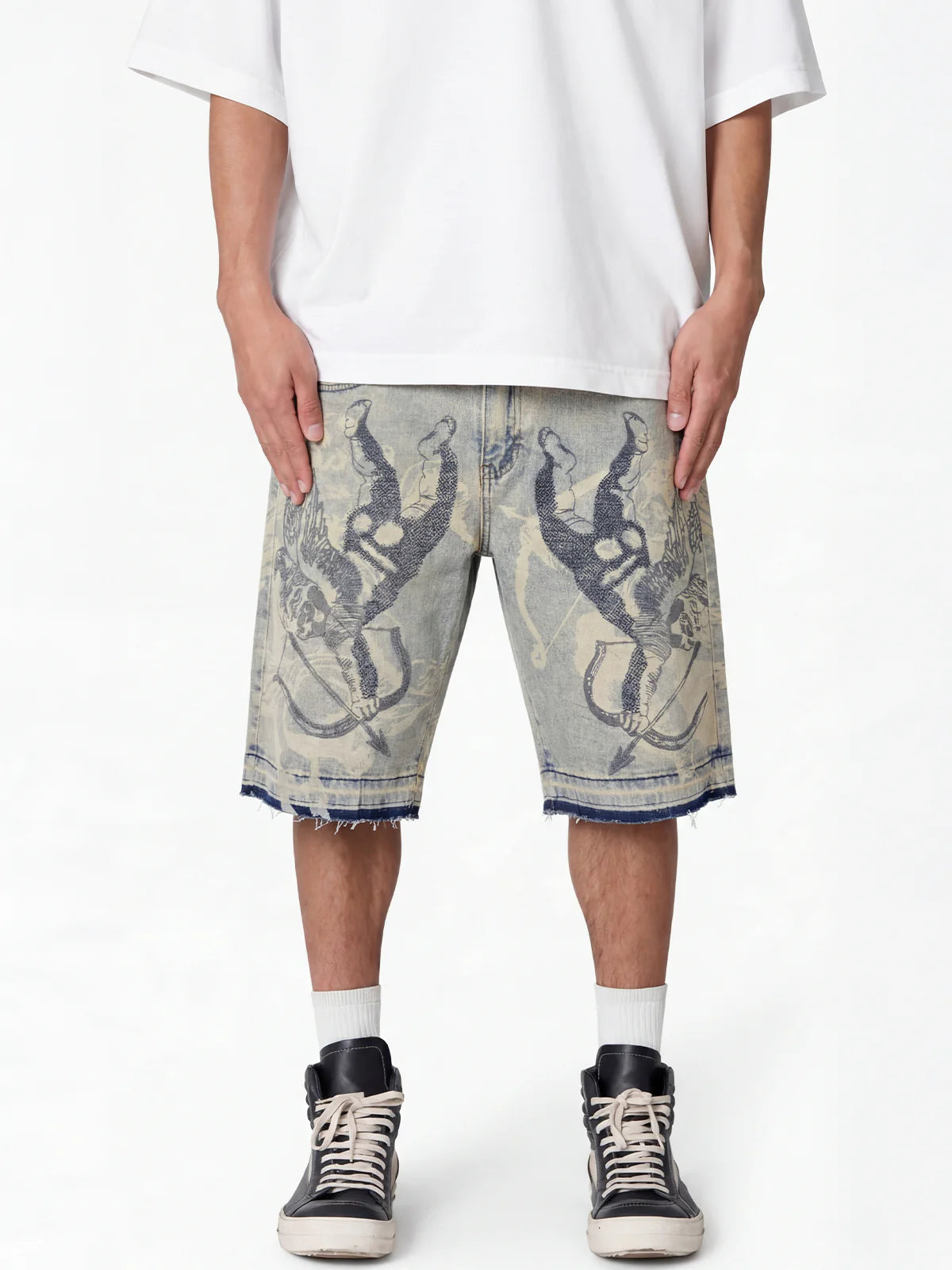Waimea Men's Cherubs Denim Short ANTIQUE BLUE WASH M7537D