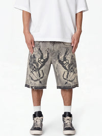 Waimea Men's Cherubs Denim Short ant GREY WASH M7537D