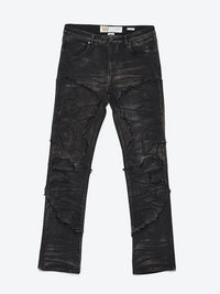 Stacked Fit Jet Black Jeans
