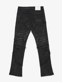 Stacked Fit Jet Black Jeans