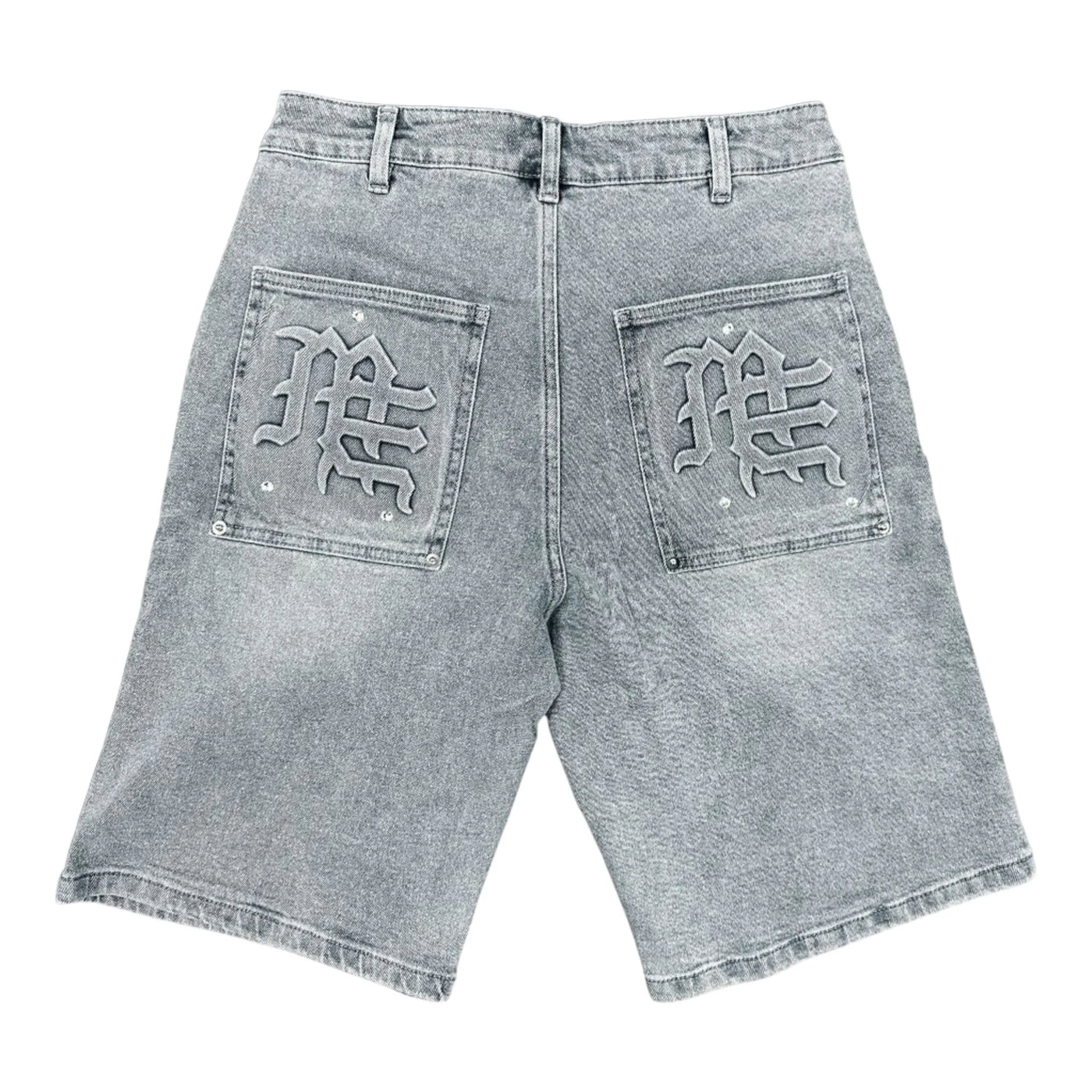 'Paisley' Denim Blue Shorts