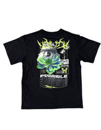 T-SHIRT ANYTHING IS POSSIBLE BLACK US5109