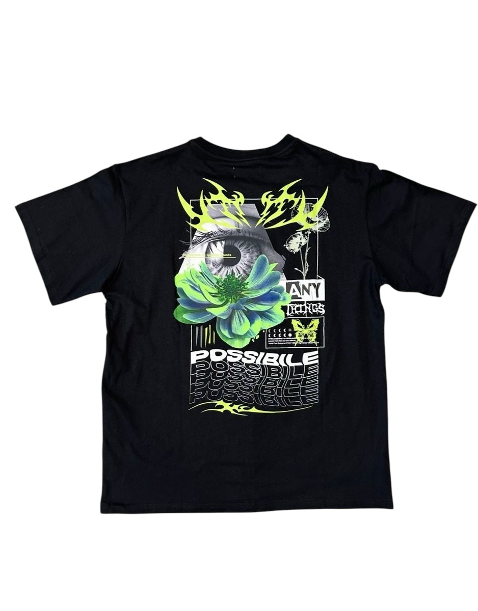 T-SHIRT ANYTHING IS POSSIBLE BLACK US5109