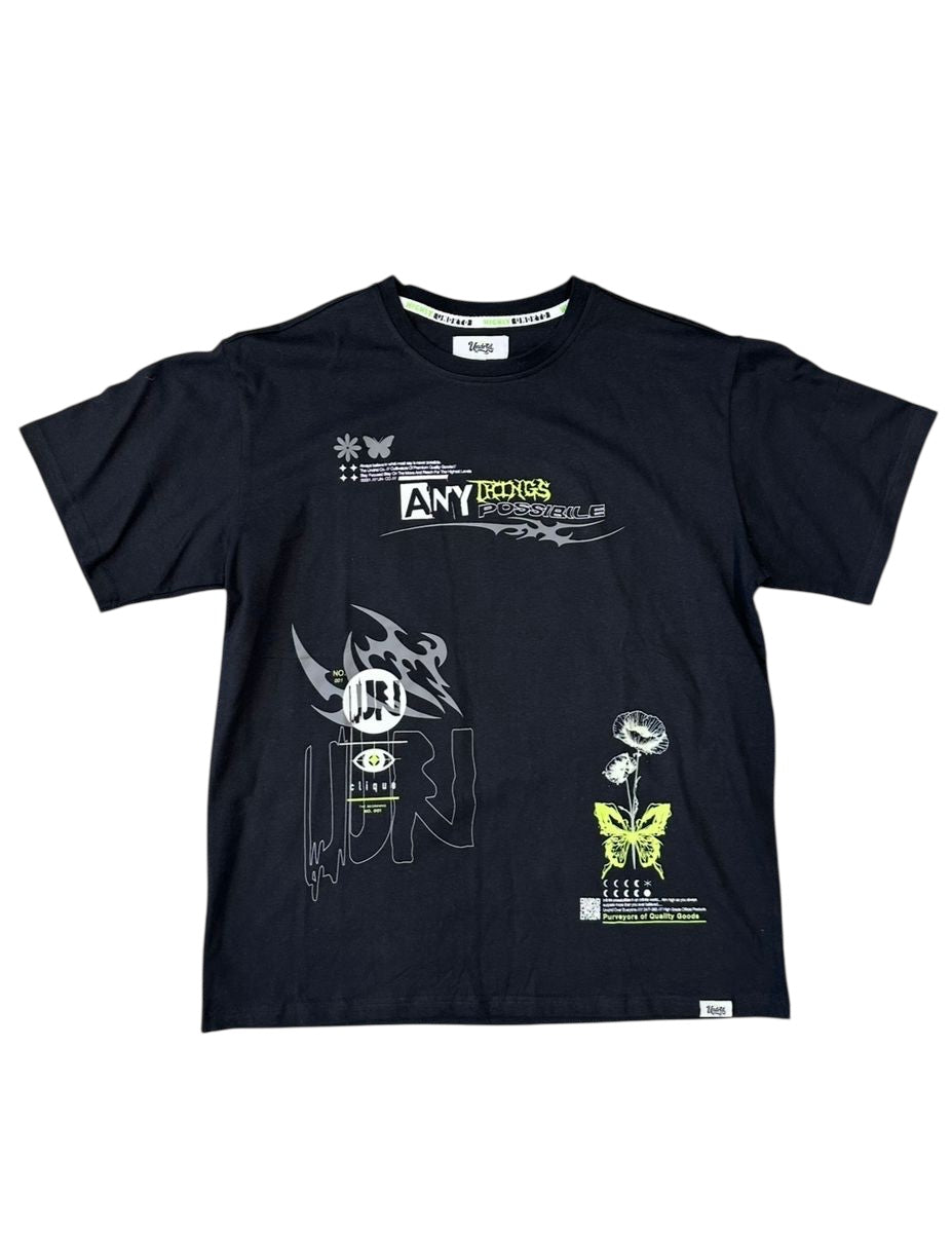 T-SHIRT ANYTHING IS POSSIBLE BLACK US5109