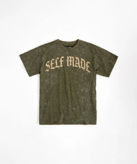 Self Made Self Paid Short Sleeve Tee - Olive Green