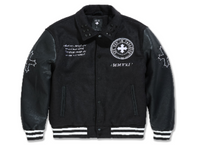 Jordan Craig Men Cross Varsity Jacket (Black) 91688 kids & mens