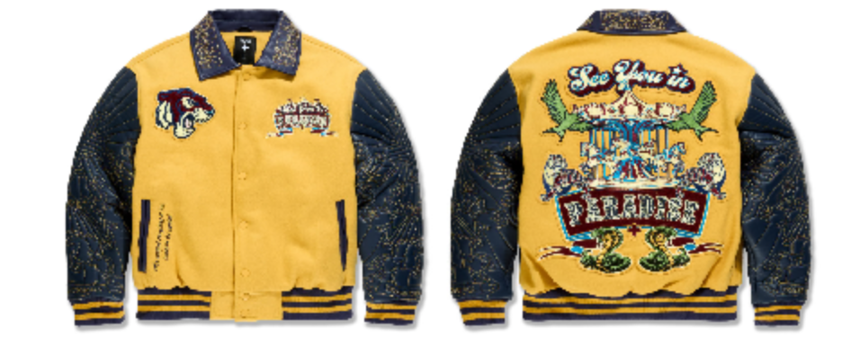Jordan Craig varsity jacket mustard 91667 (kids&boys&mens)