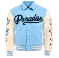 varsity jacket sky blue 91700