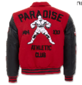 varsity jacket red 91700