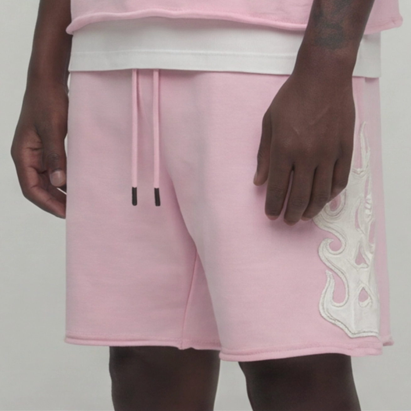 French terry shorts pink 511507