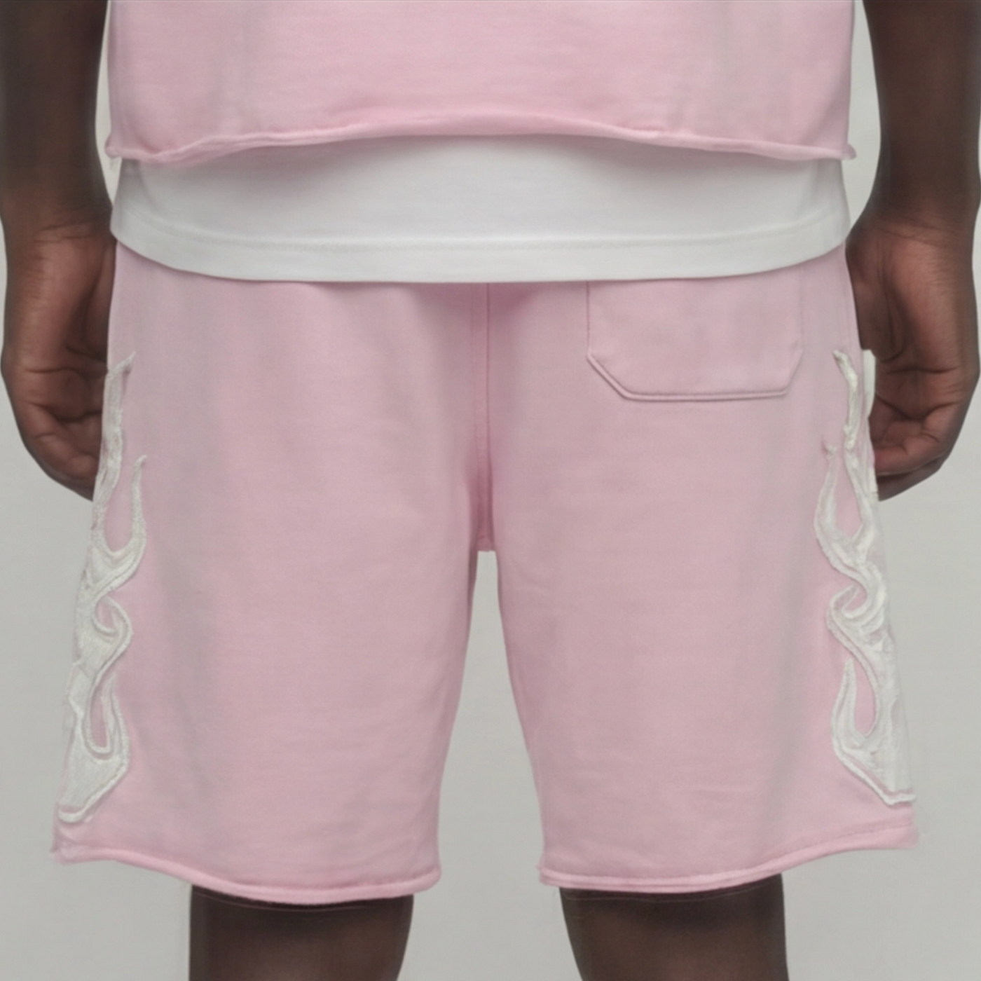 French terry shorts pink 511507