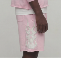 French terry shorts pink 511507