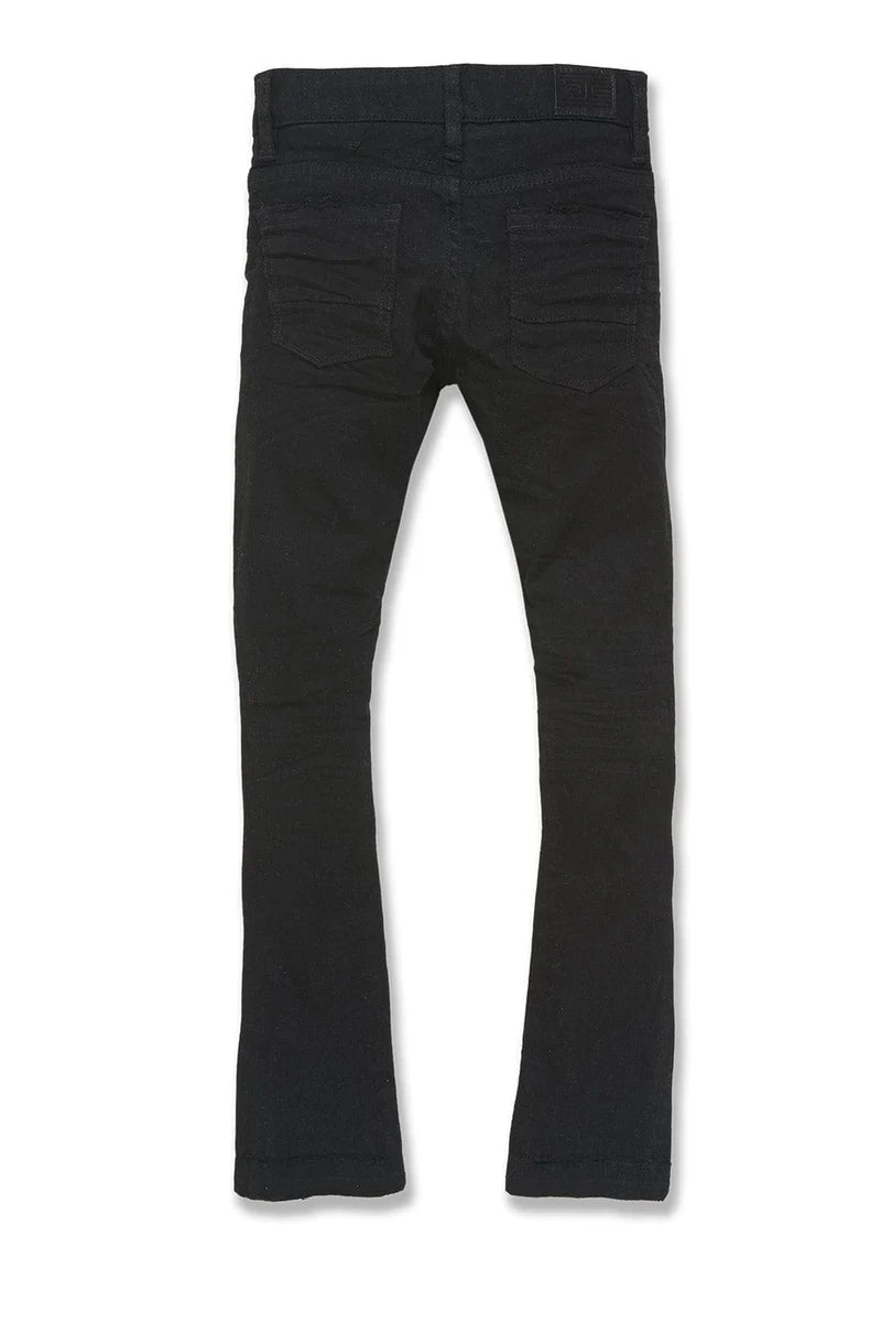 Kids Stacked Tribeca Twill Pants (Black)jft934R