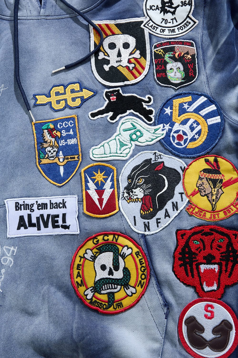 WAR ANGEL PULLOVER HOODIE (NAVY) 84434H