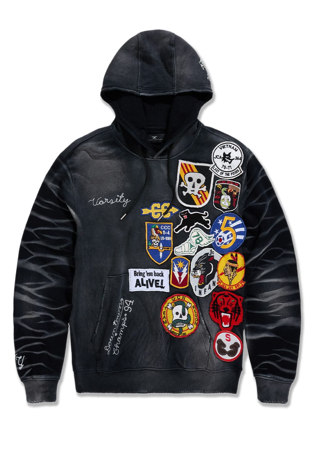 WAR ANGEL PULLOVER HOODIE (VINTAGE BLACK) 84434H