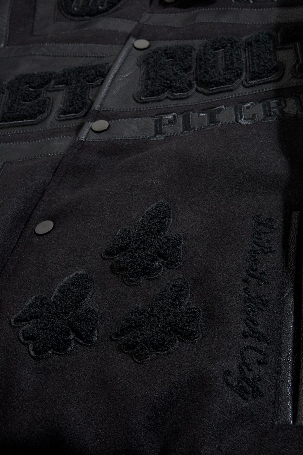 TRACKSTAR VARSITY JACKET (BLACKOUT) 91652