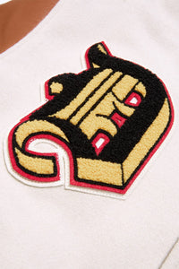 THE RENAISSANCE CITY VARSITY JACKET (CREAM)