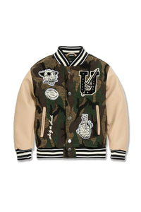 LIFE OF VICE VARSITY JACKET (VINTAGE CAMO) 91656 available in mens