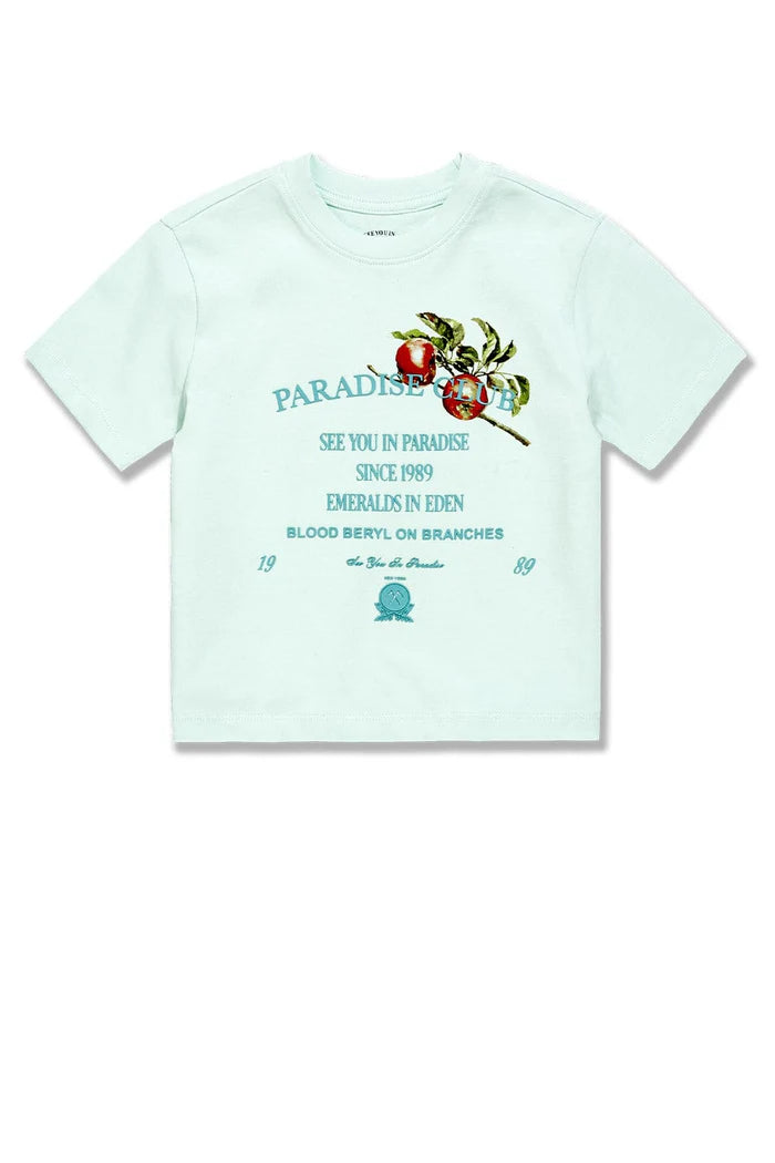 Kids Paradise Club Boxy T-Shirt Costal Blue